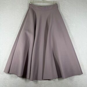ASOS Mauve Scuba Skater Skirt Size US 2 High Waisted A-Line Mini Skirt Pink